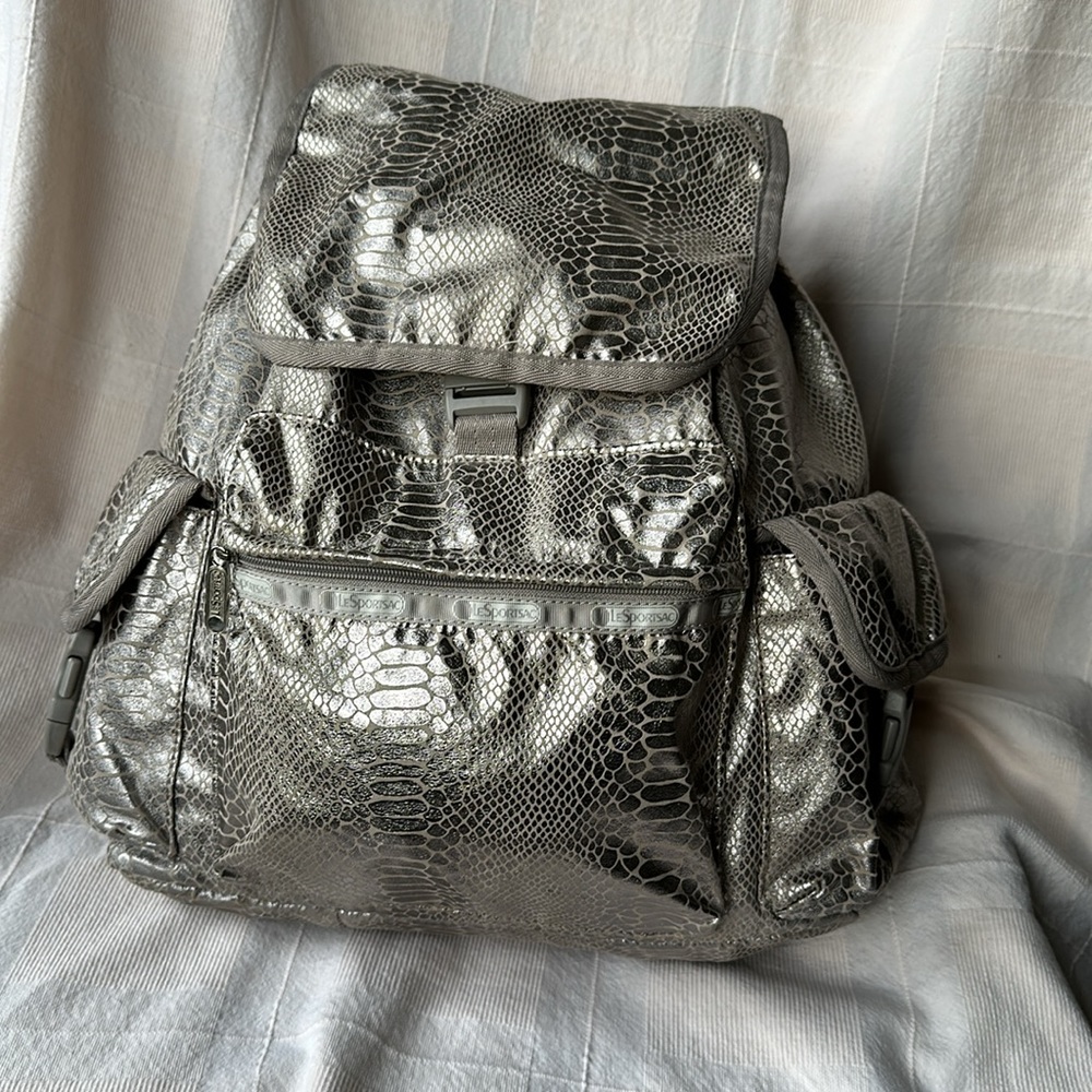 LeSportsac Metallic Drawstring Backpack